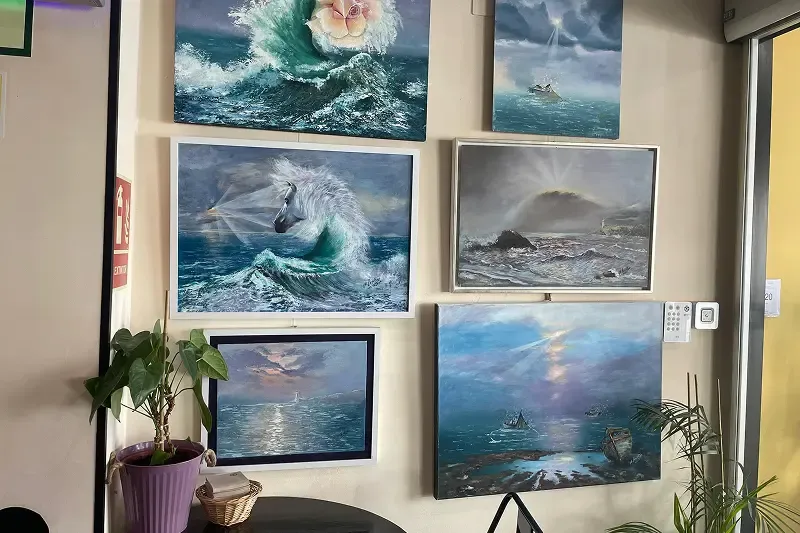 Cuadros del mar